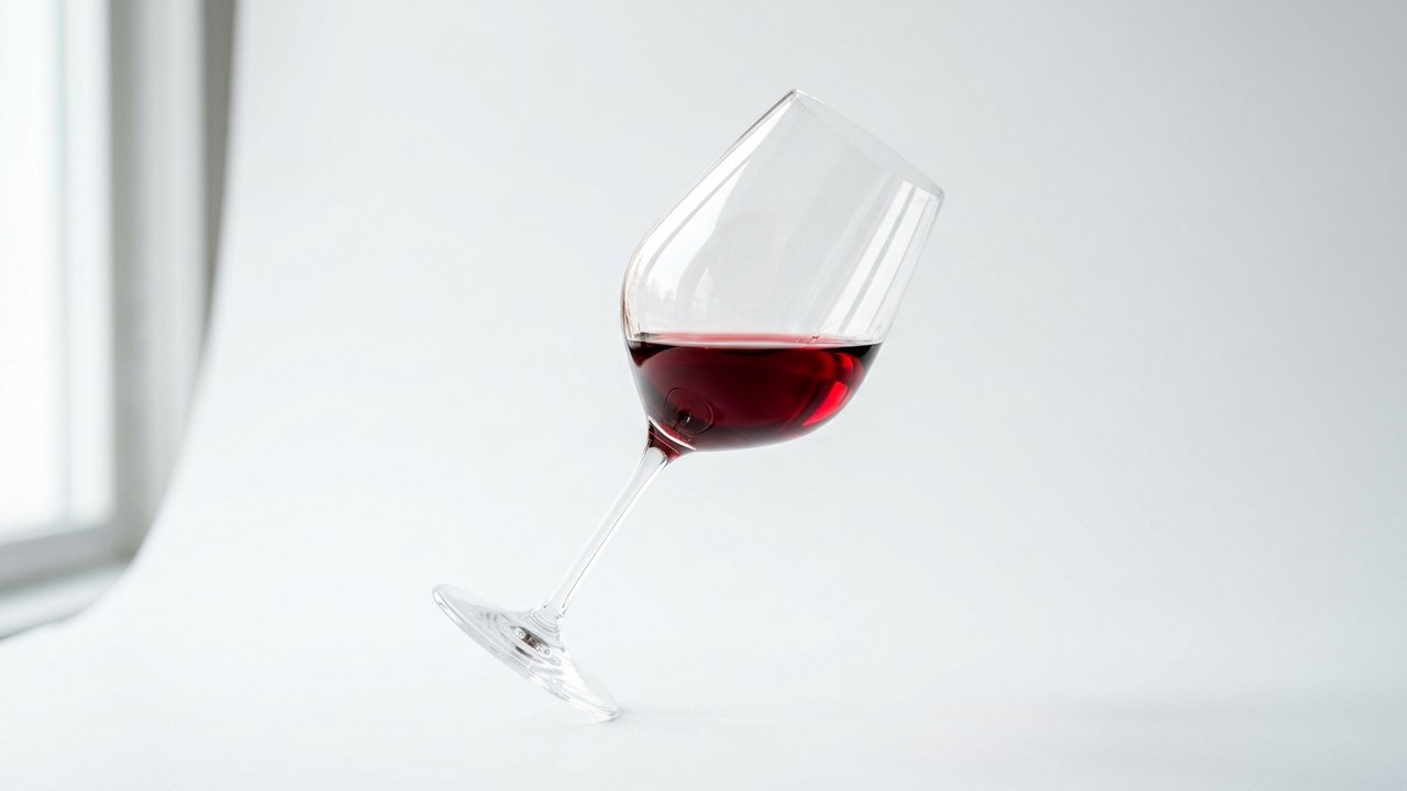 Observation de la robe et de la brillance d'un vin dans un verre