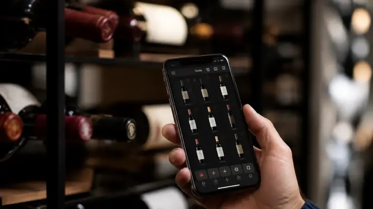 Application cave à vin sur smartphone