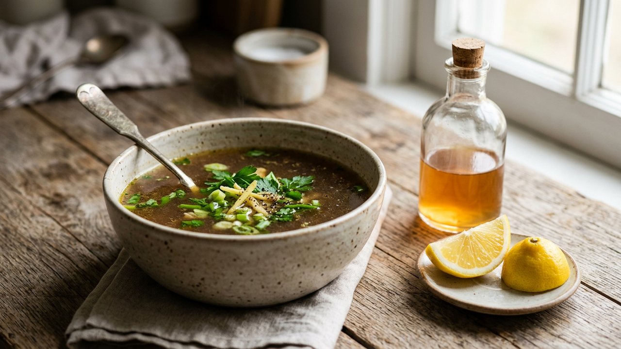 Bouillon et vinaigre comme substituts au vin blanc en cuisine