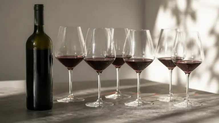 Combien de verres dans une bouteille de vin de 75 cl