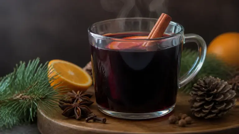 Mug de vin chaud maison à la cannelle