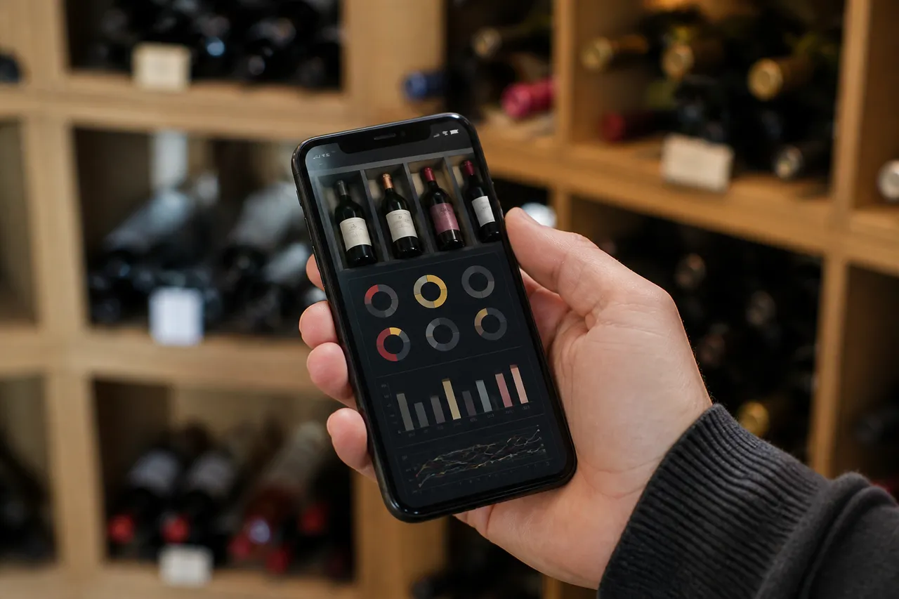 Gestion du stock d'une cave à vin sur smartphone