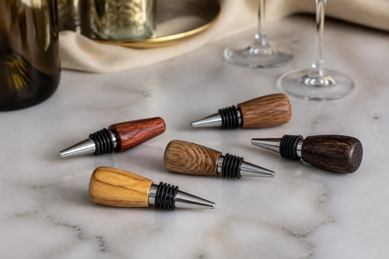 Différents bouchons pour bouteille de vin