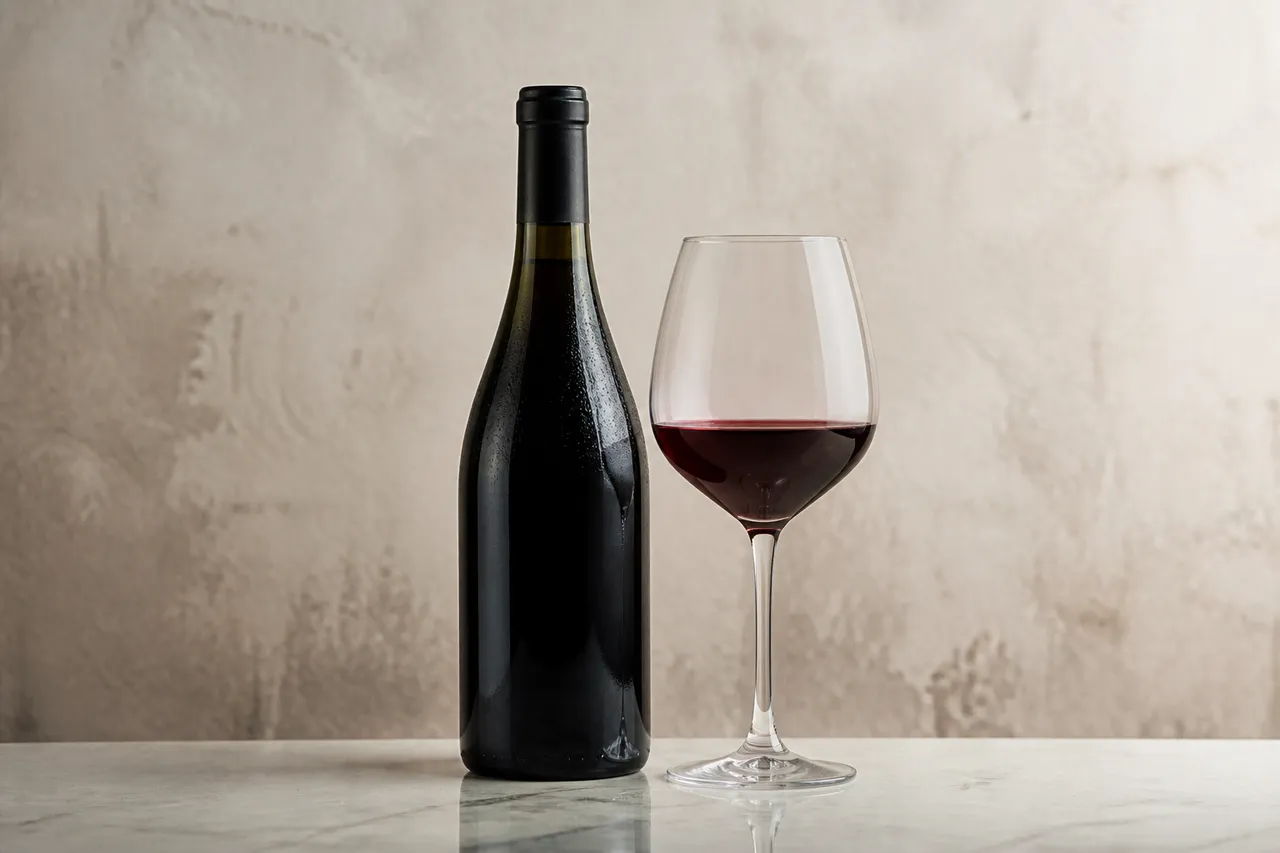 Vin rouge légèrement rafraîchi pour la raclette