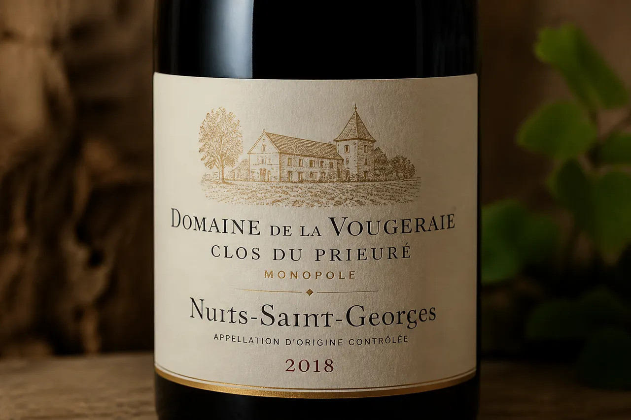 Lecture d'une étiquette de vin : nom du domaine, appellation et millésime