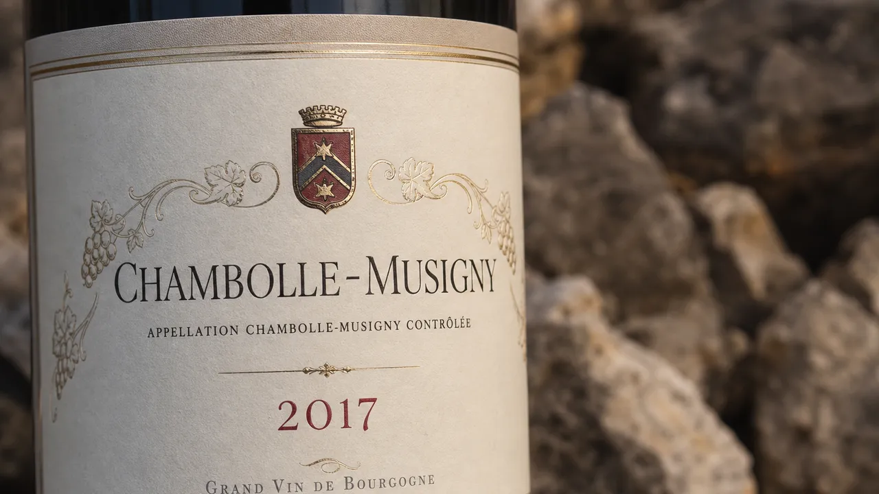 Comment lire une étiquette de vin : étiquette de bouteille en gros plan