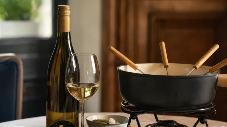 Vin blanc sec pour une fondue savoyarde
