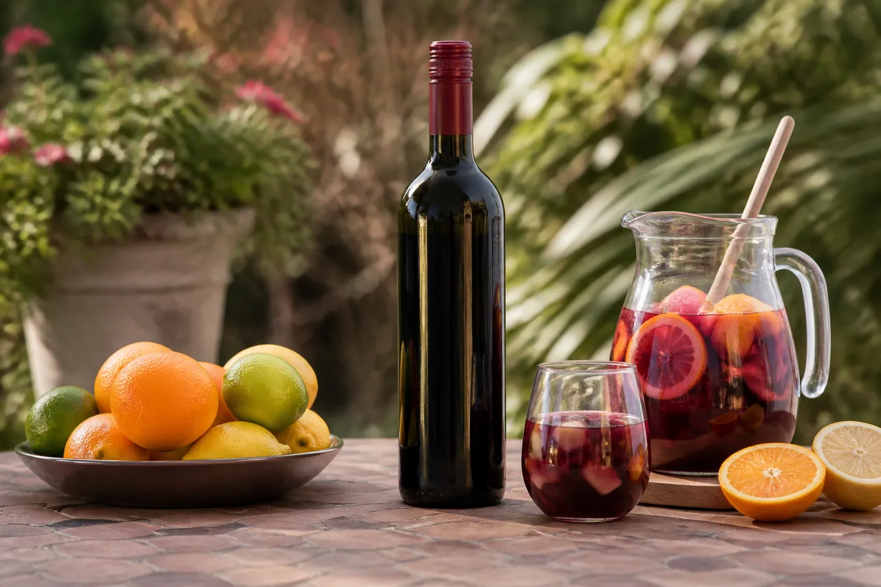 Vin pour sangria : bouteille de rouge jeune et fruité